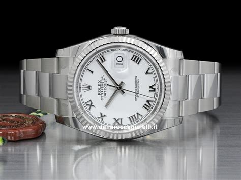 Rolex Datejust Oyster Quadrante Bianco Romani